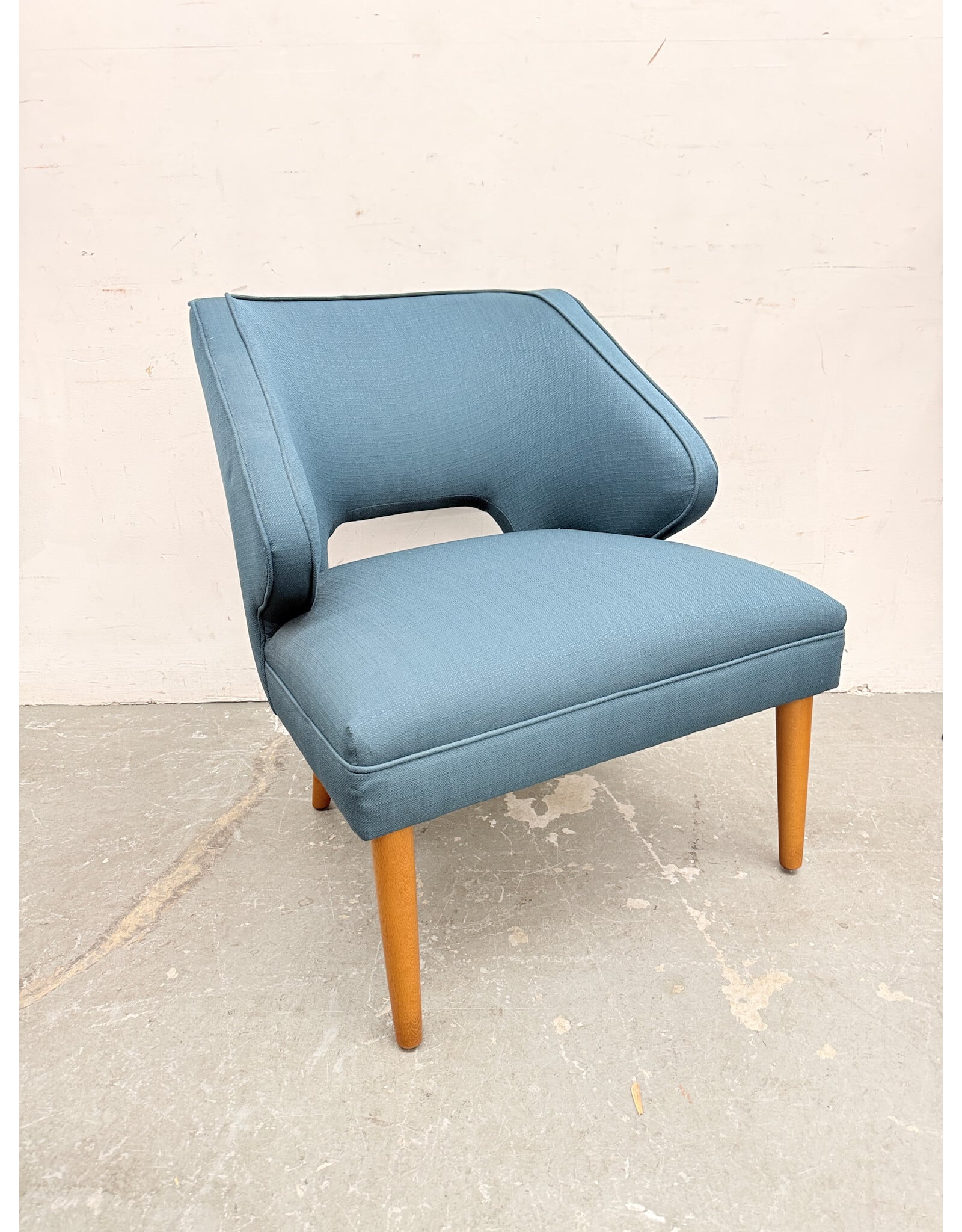 Modway Upholstered Lounge Armchair in Azure