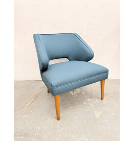 Modway Upholstered Lounge Armchair in Azure