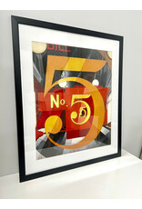 I Saw The Figure 5 in Gold by Charles Demuth, framed print