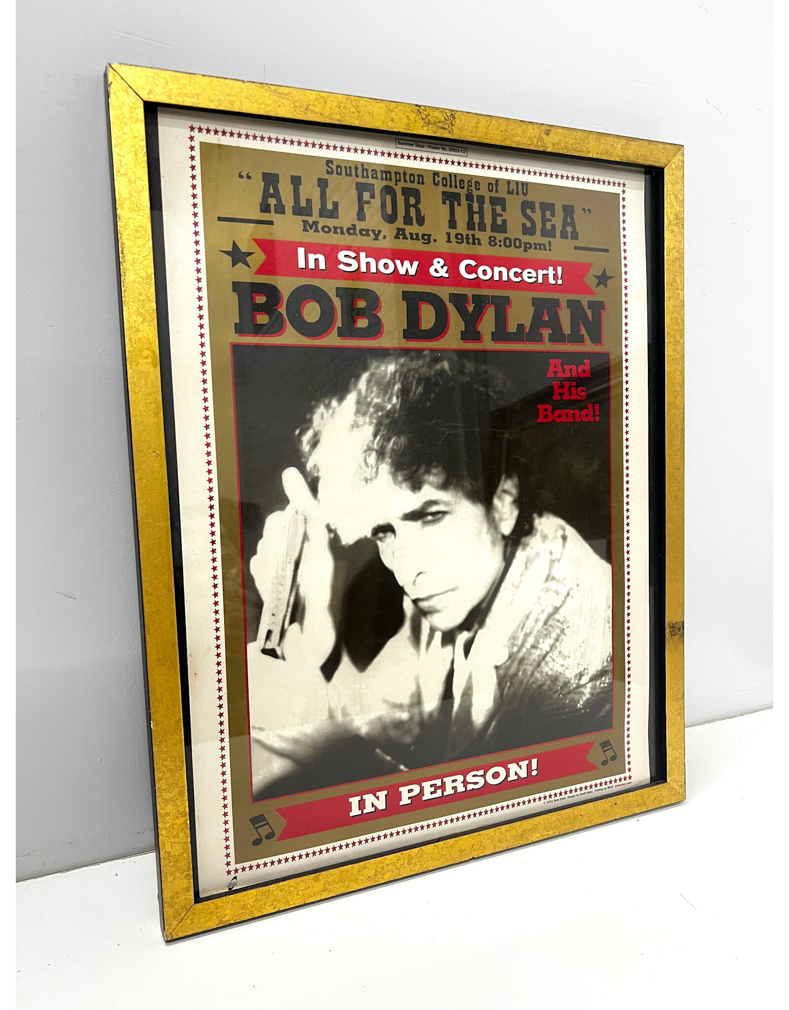 Framed Bob Dylan Poster