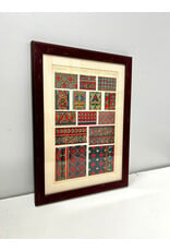 Framed Antique Stained Glass Print