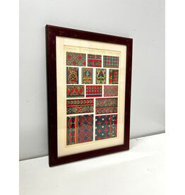 Framed Antique Stained Glass Print