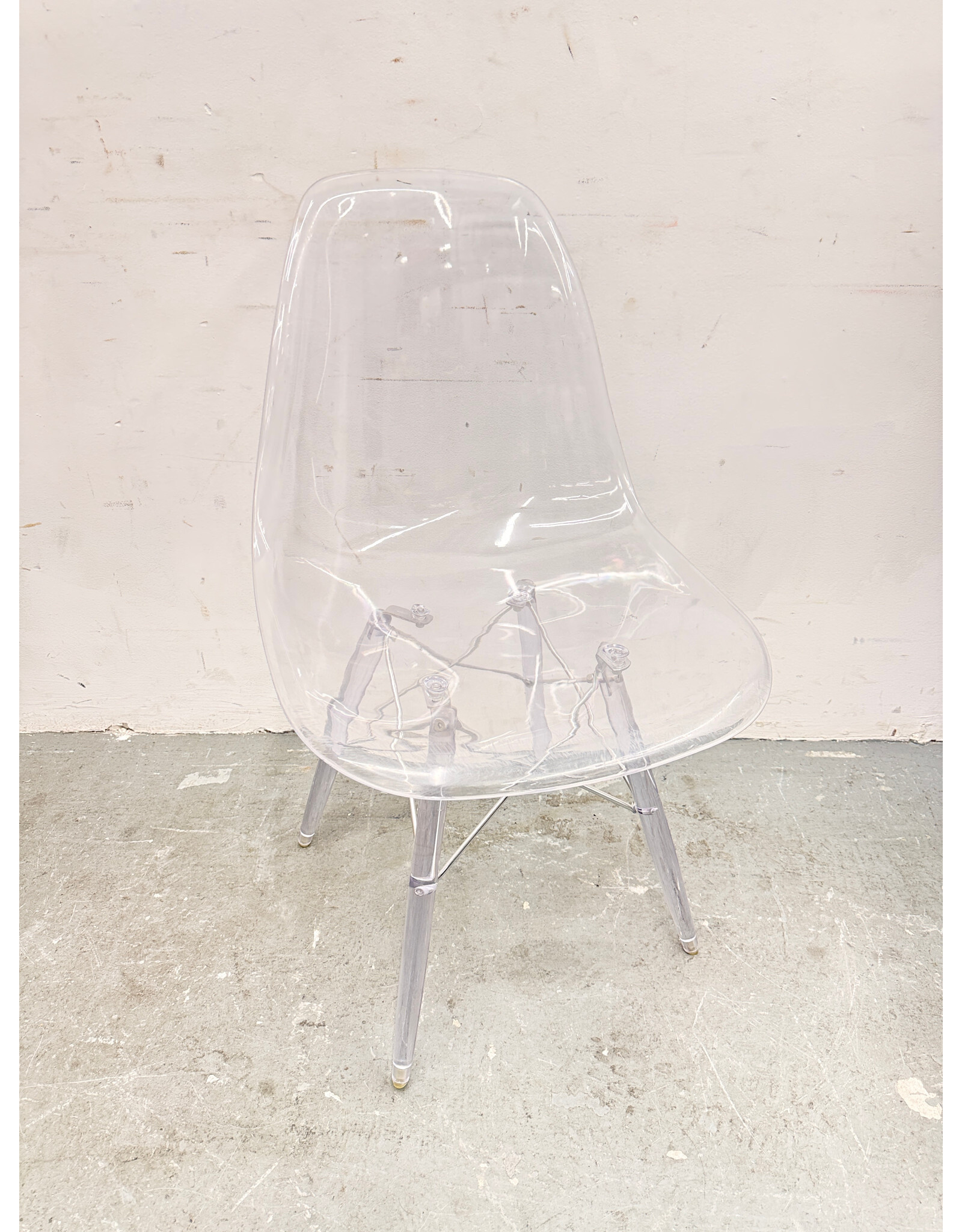 Clear Acrylic Eiffel-Style Side Chair