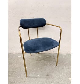 Modern Navy Blue Dining Chair
