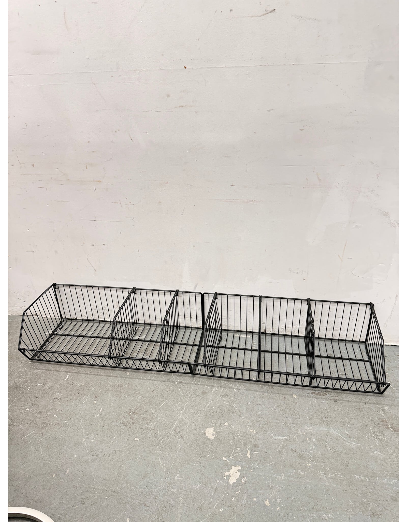 Modular Black Metal Wire Display Baskets