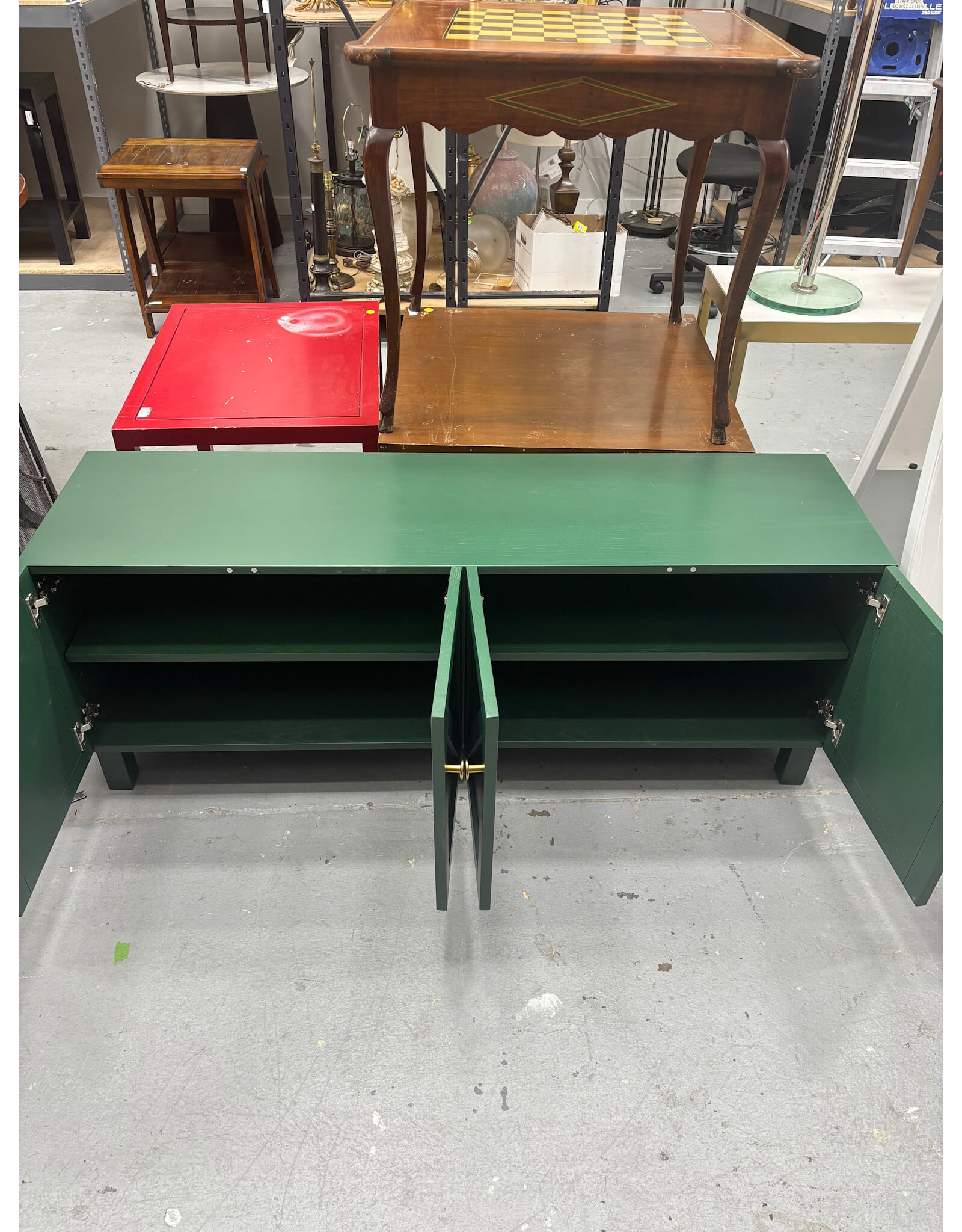 Green and Gold Credenza
