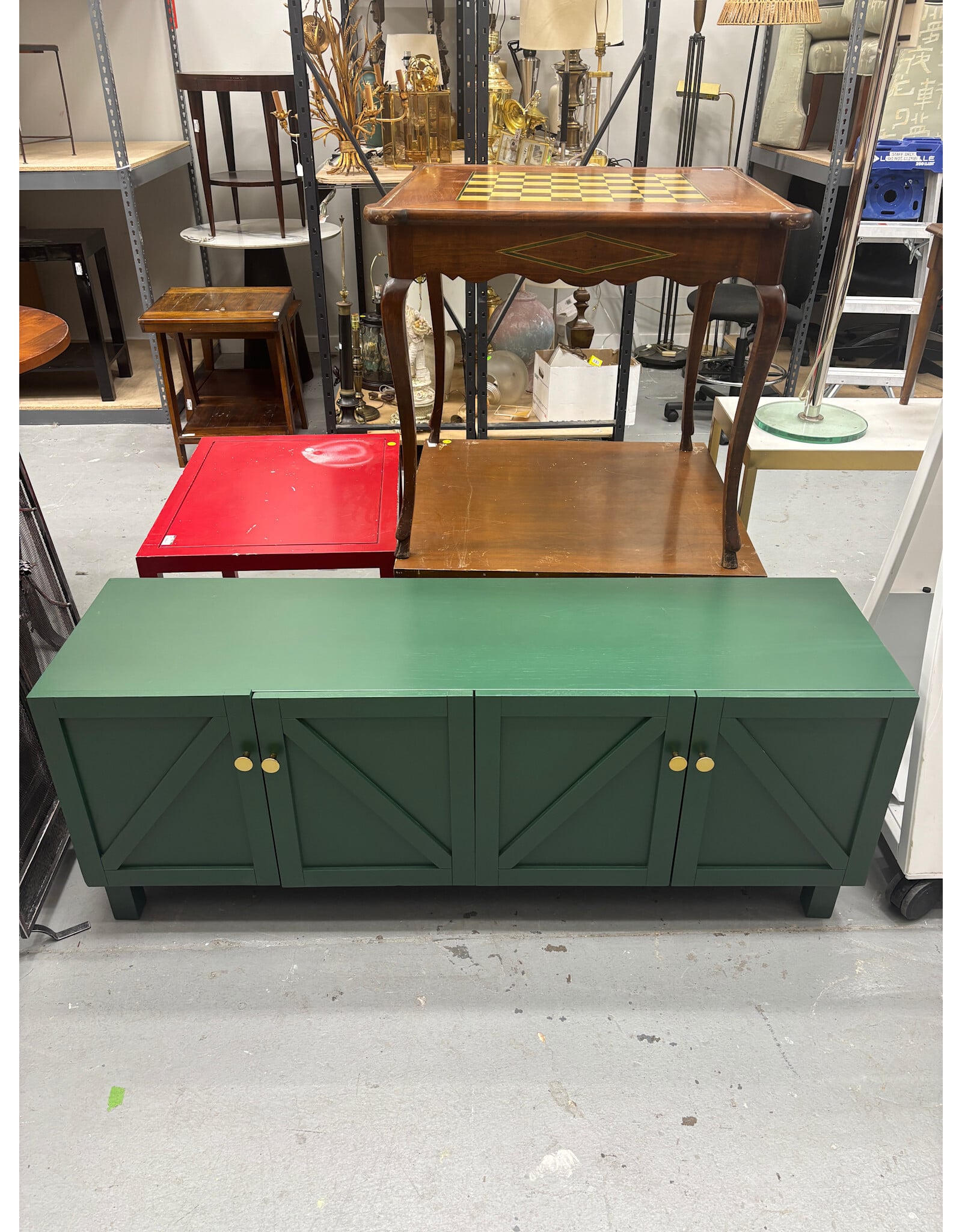 Green and Gold Credenza