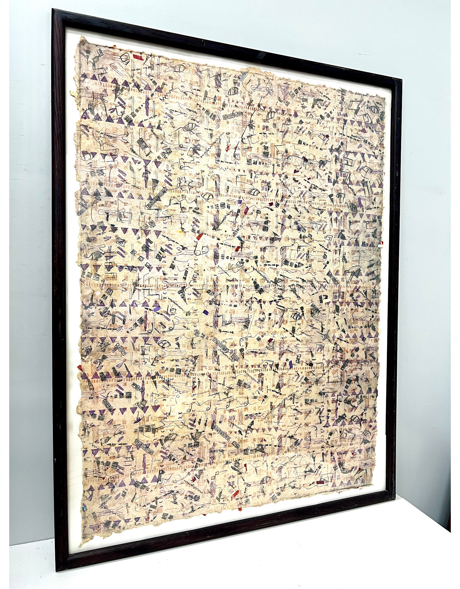 Framed Abstract Handmade Paper Art