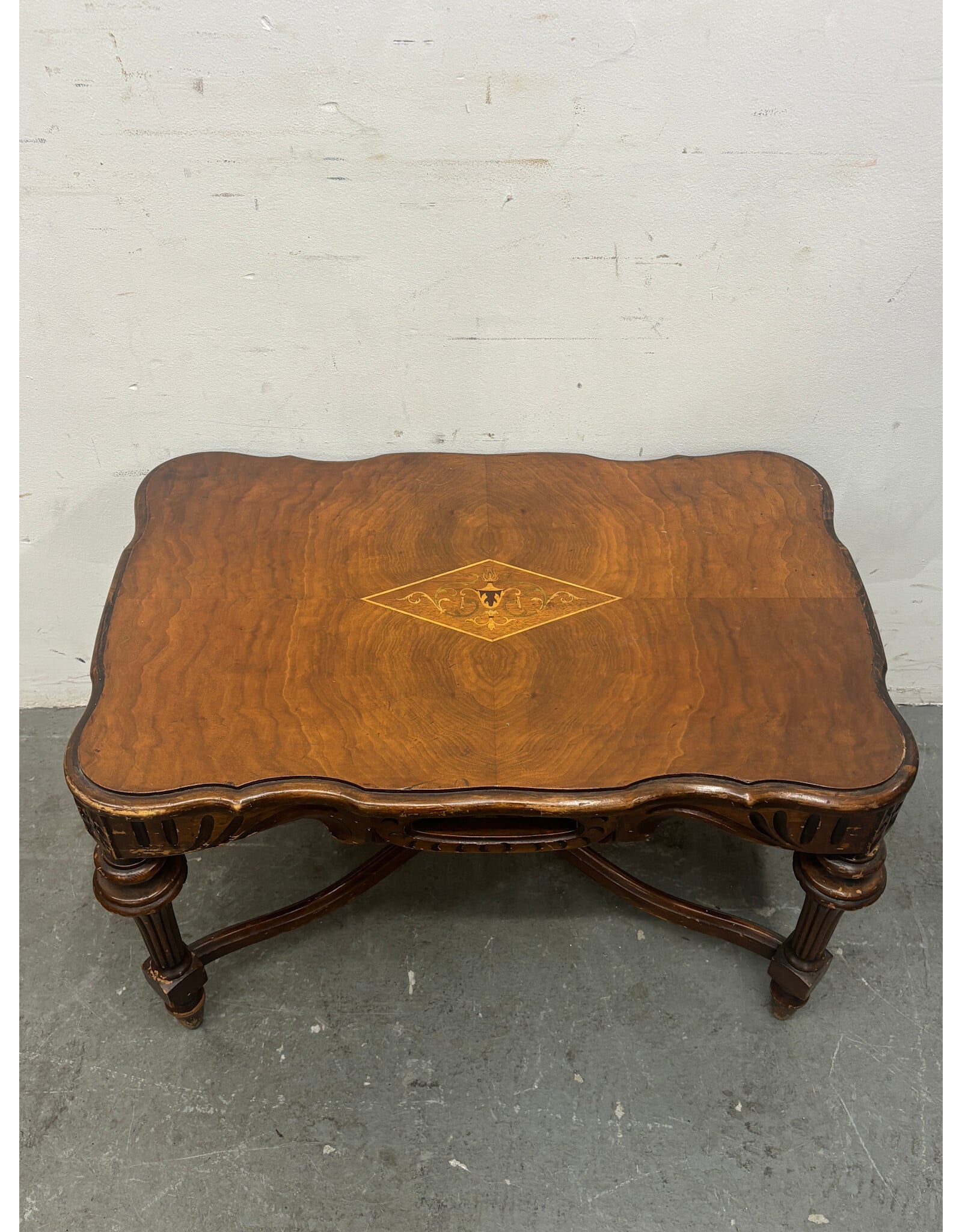 French Provincial Carved Low Table