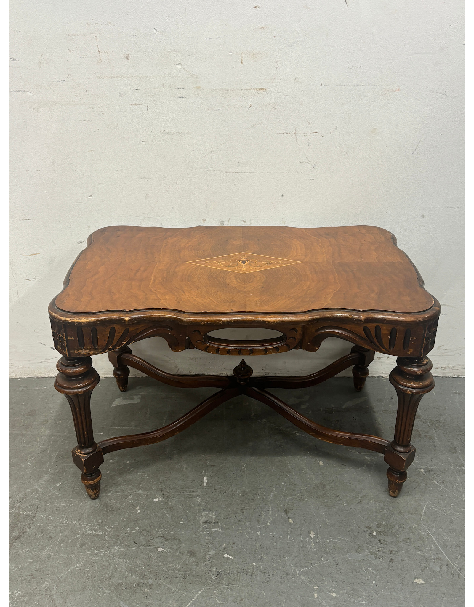 French Provincial Carved Low Table