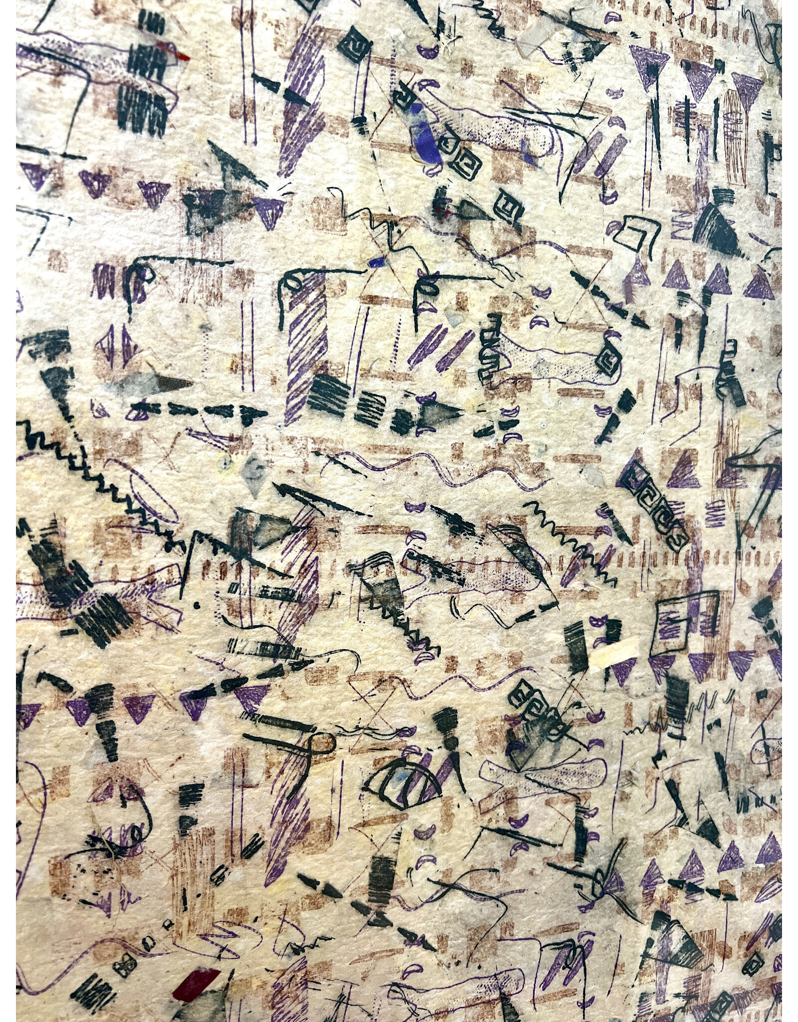 Framed Abstract Handmade Paper Art