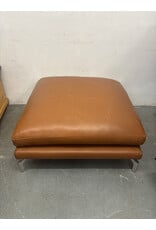 Design Within Reach Camel Leather Low Ottoman