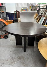 CB2 Shadow Blackened Wood Dining Table