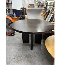 CB2 Shadow Blackened Wood Dining Table