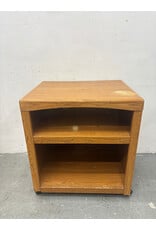 Old Oak Wood Media Cart