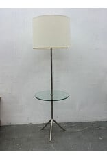Robert Abbey Chrome Bamboo Floor Lamp with Shelf
