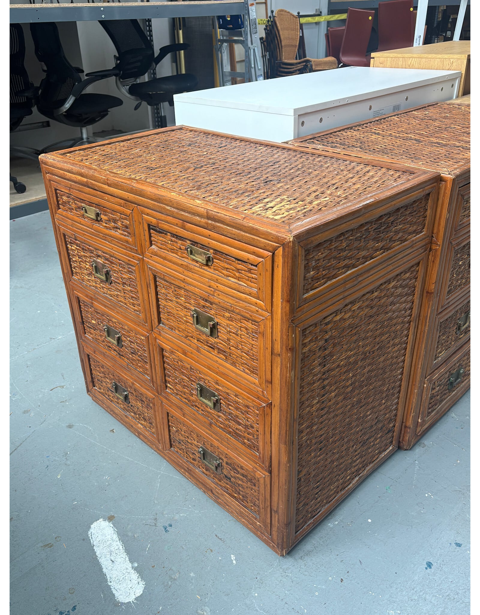 Faux Bamboo Dresser