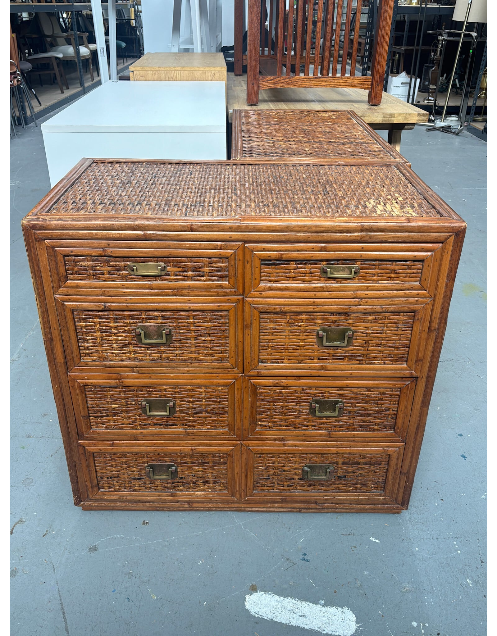 Faux Bamboo Dresser
