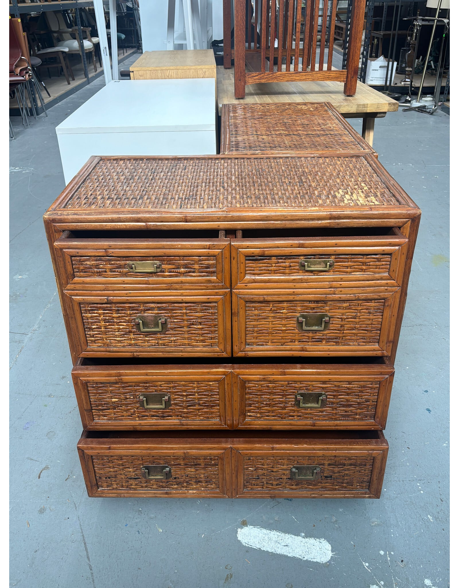 Faux Bamboo Dresser