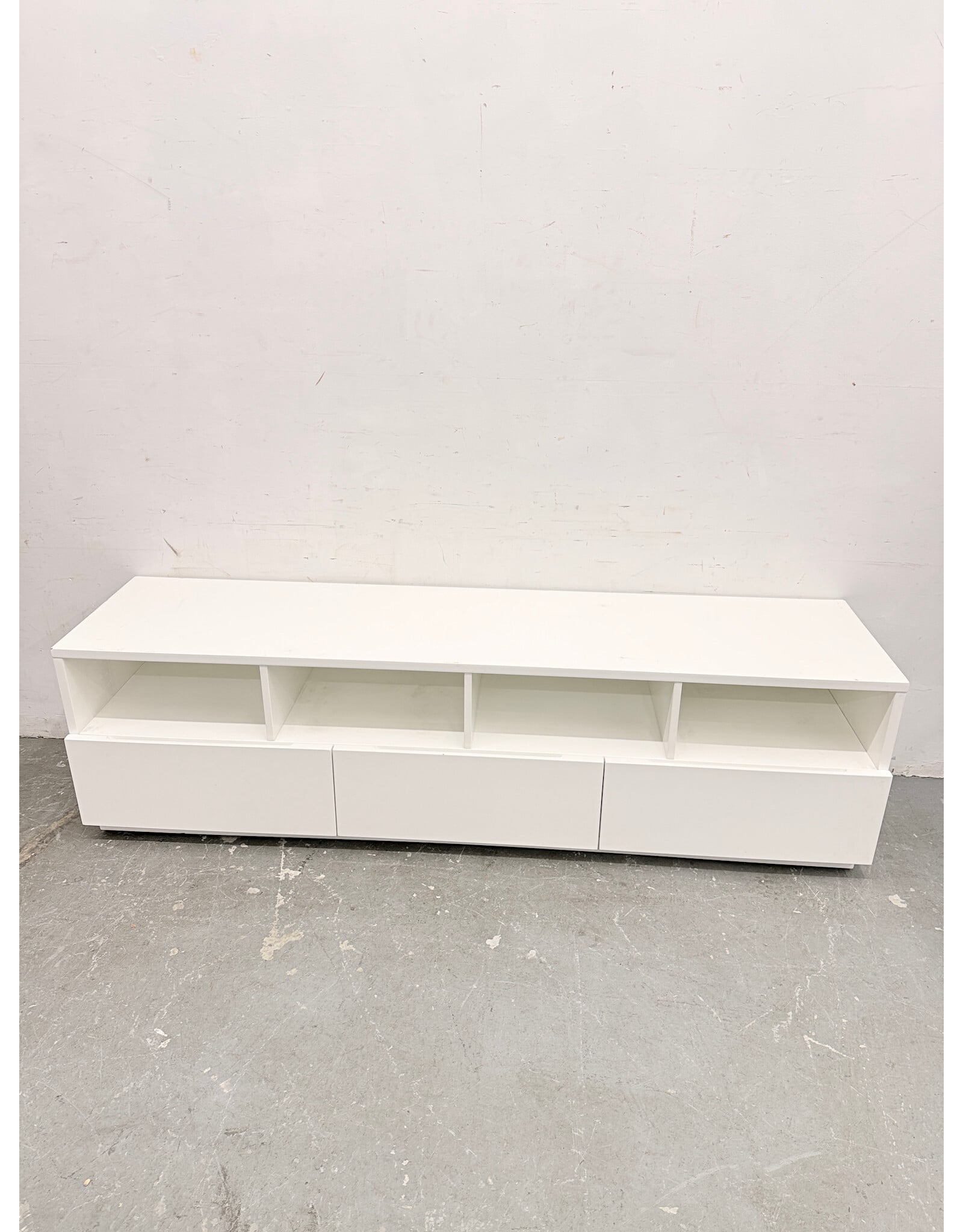 CB2 White High Gloss Media Console