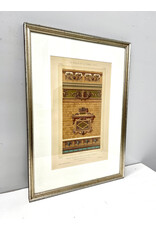 La Brique et La Terre Cuite, framed French architectural chromolithograph