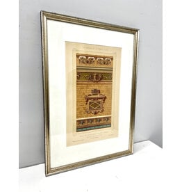 La Brique et La Terre Cuite, framed French architectural chromolithograph