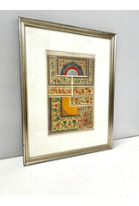 Framed Persian Floral Design Patterns by Owen Jones, framed chromolithograph