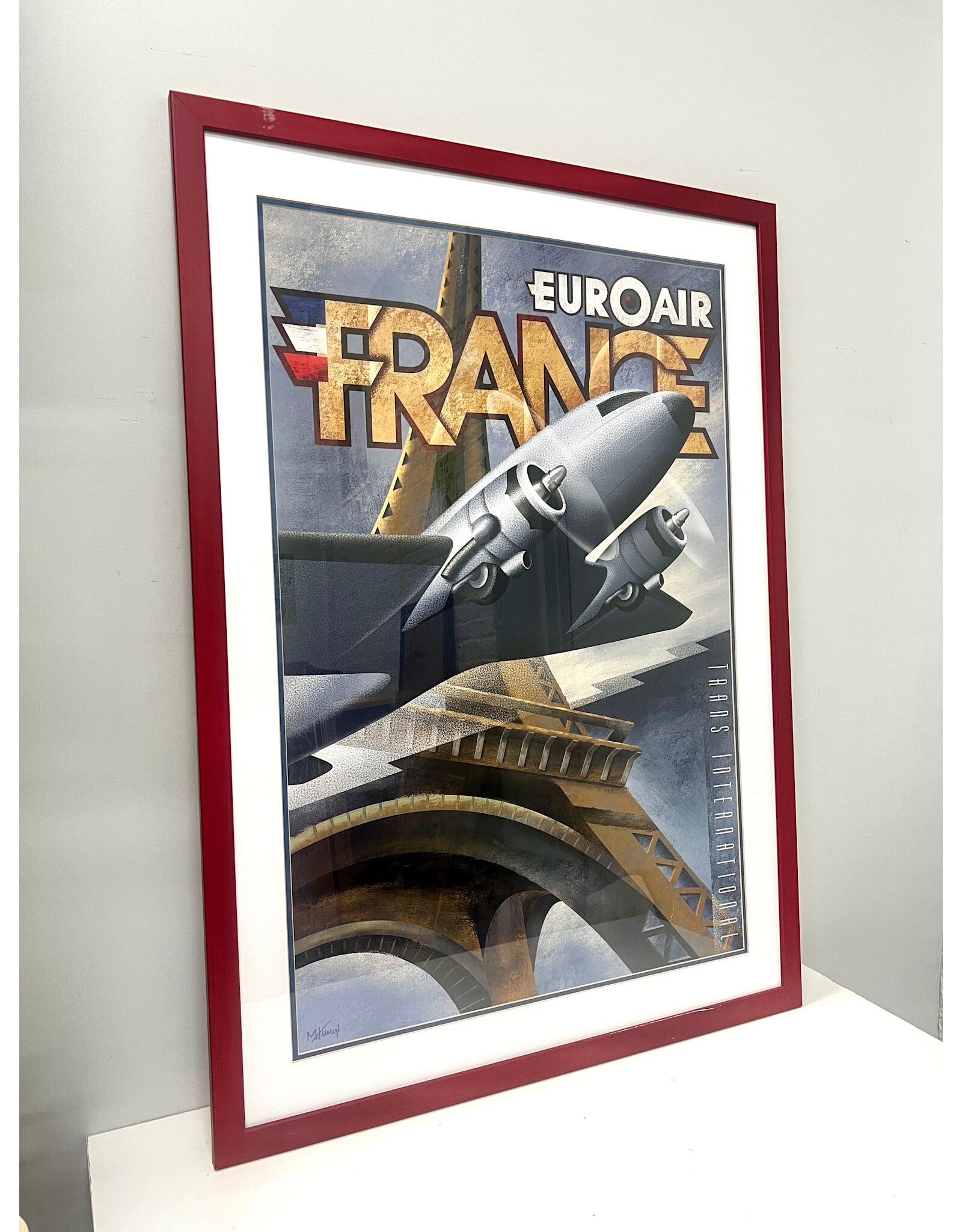 EuroAir France by Michael Kungl, framed poster