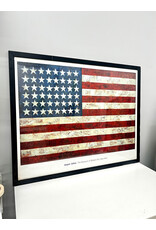 Jasper Johns, framed MoMA Poster