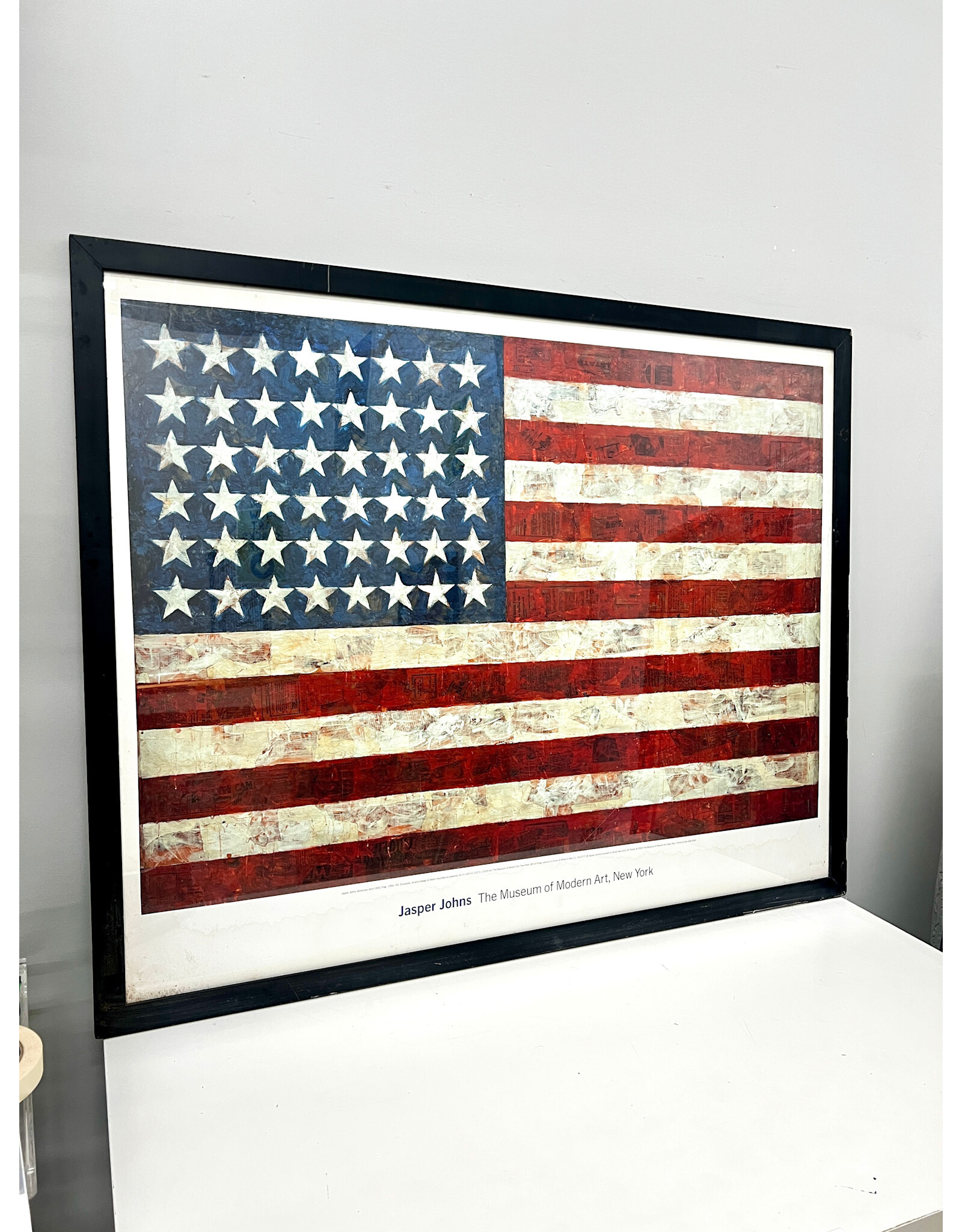 Jasper Johns, framed MoMA Poster