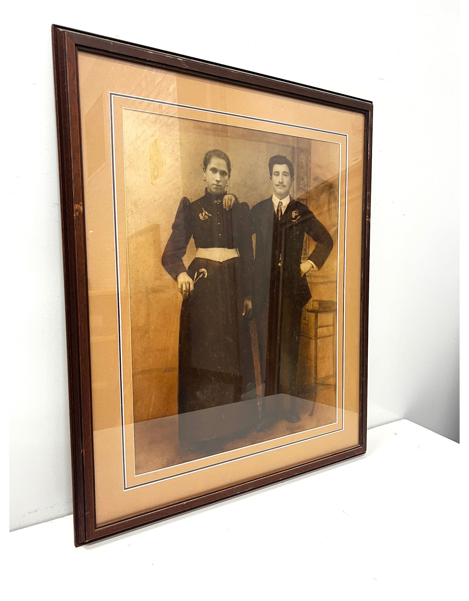 Framed Sepia Portrait