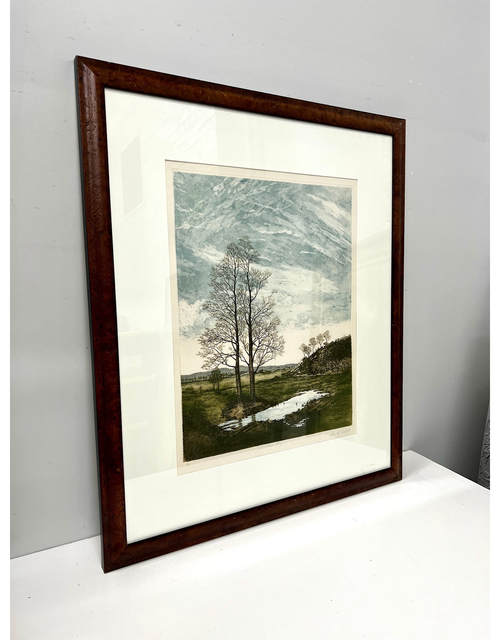 Western Sky, framed print, sgnd John McNulty, artist's proof