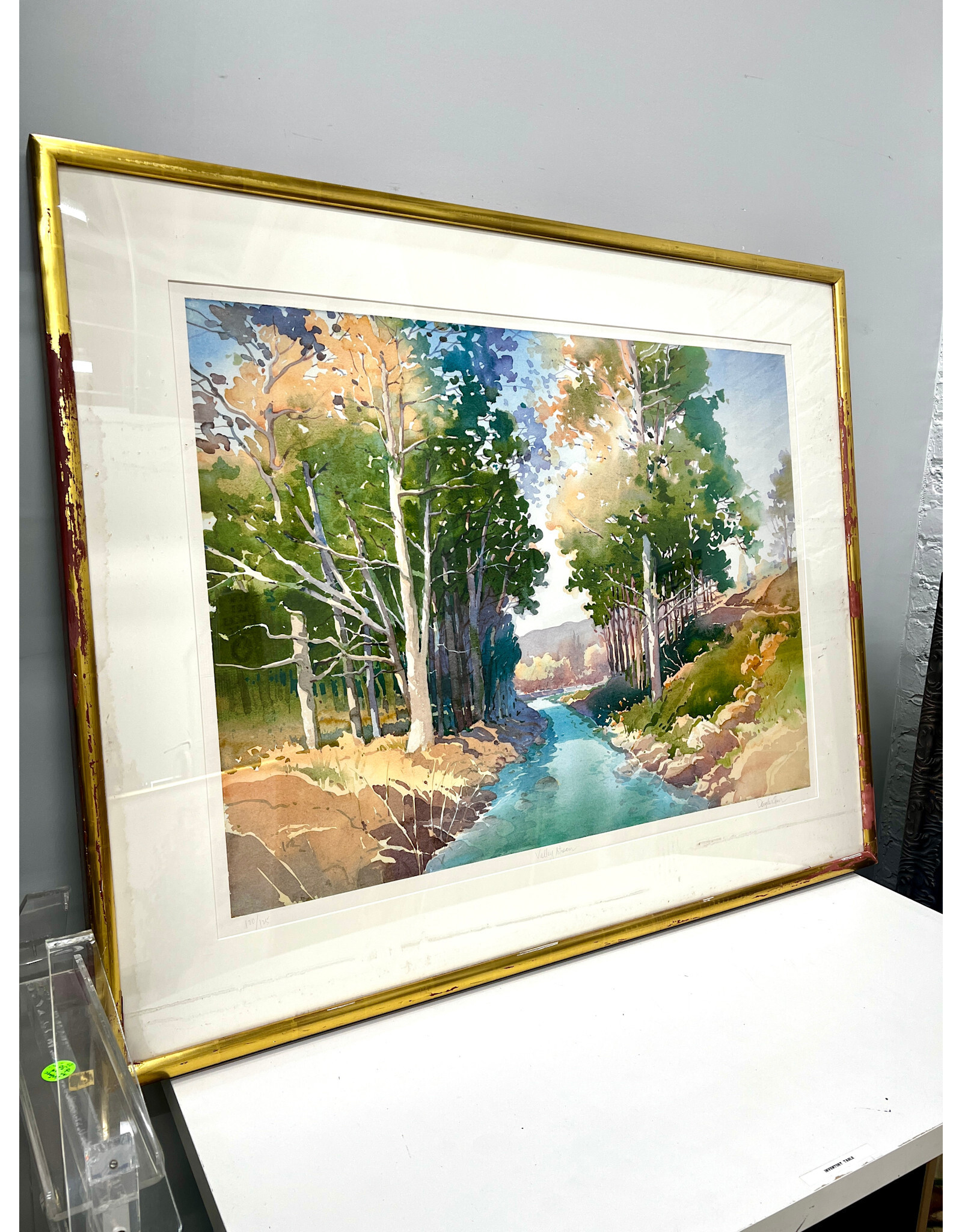 Valley Stream, framed serigraph, sgnd Douglas Chun 120/125