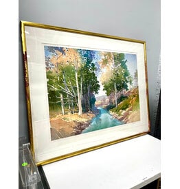Valley Stream, framed serigraph, sgnd Douglas Chun 120/125
