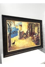 Perro y Bicicleta by Didier Lourenco, framed print