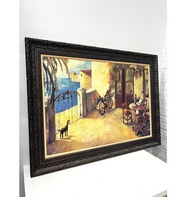 Perro y Bicicleta by Didier Lourenco, framed print