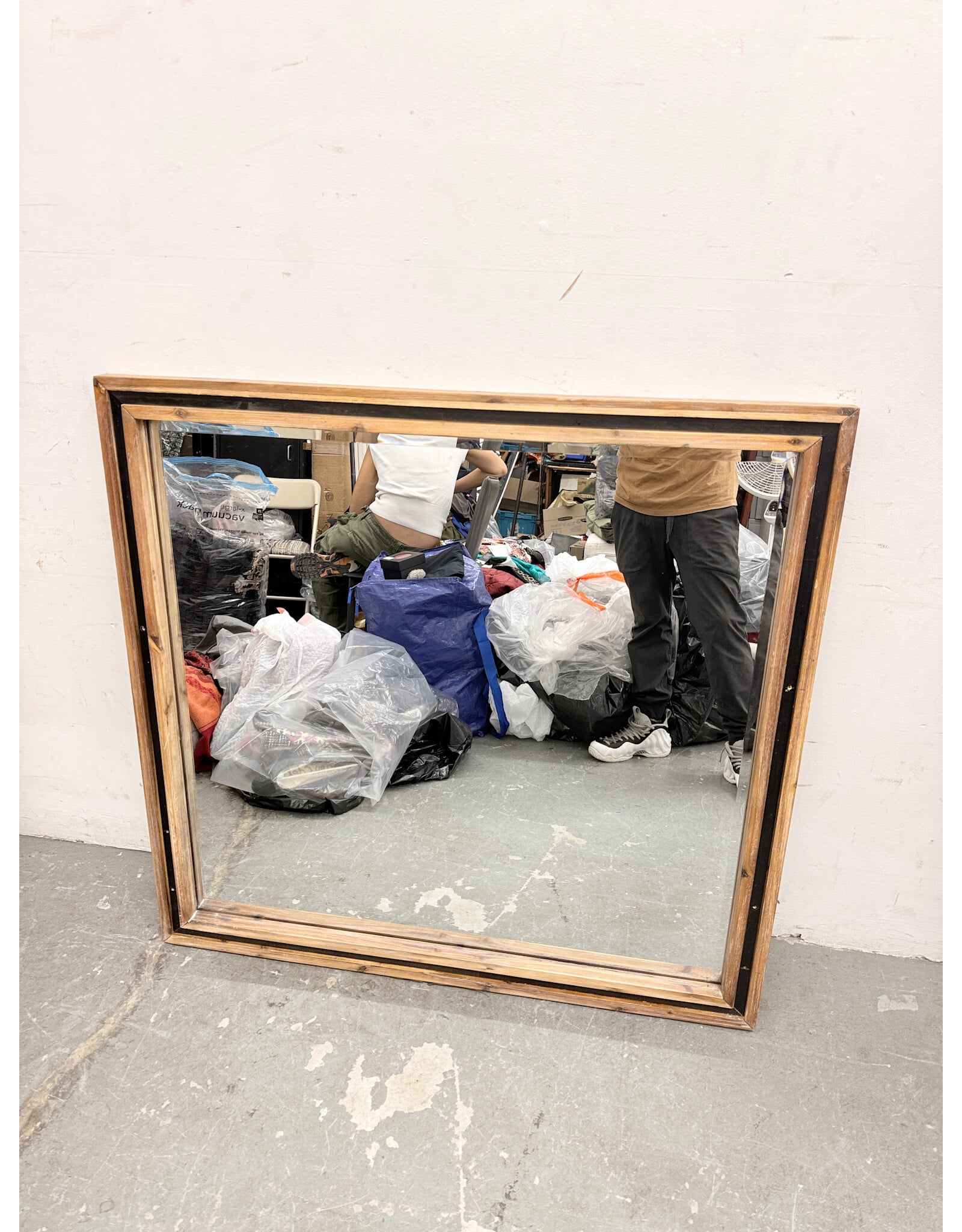 Rustic Wooden Wall Mirror
