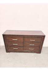 Najarian Modern 6-Drawer Dark Wood Dresser