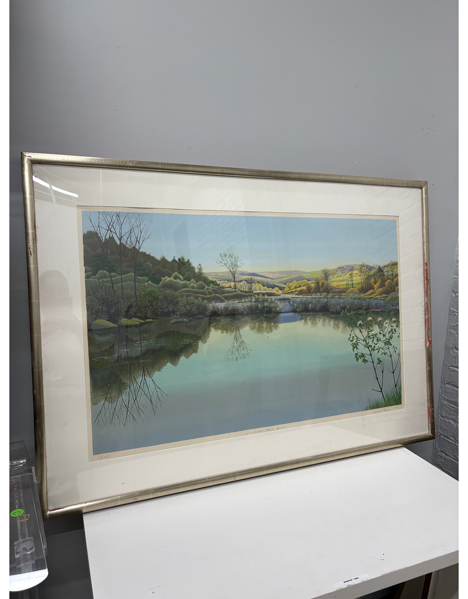 A Schoharie Marsh, Spring, screenprint edition, Richard Chiriani