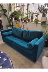 JoyBird Briar Peacock Sleeper Sofa AS IS (NO MATTRESS)