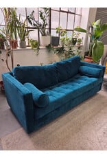JoyBird Briar Peacock Sleeper Sofa AS IS (NO MATTRESS)