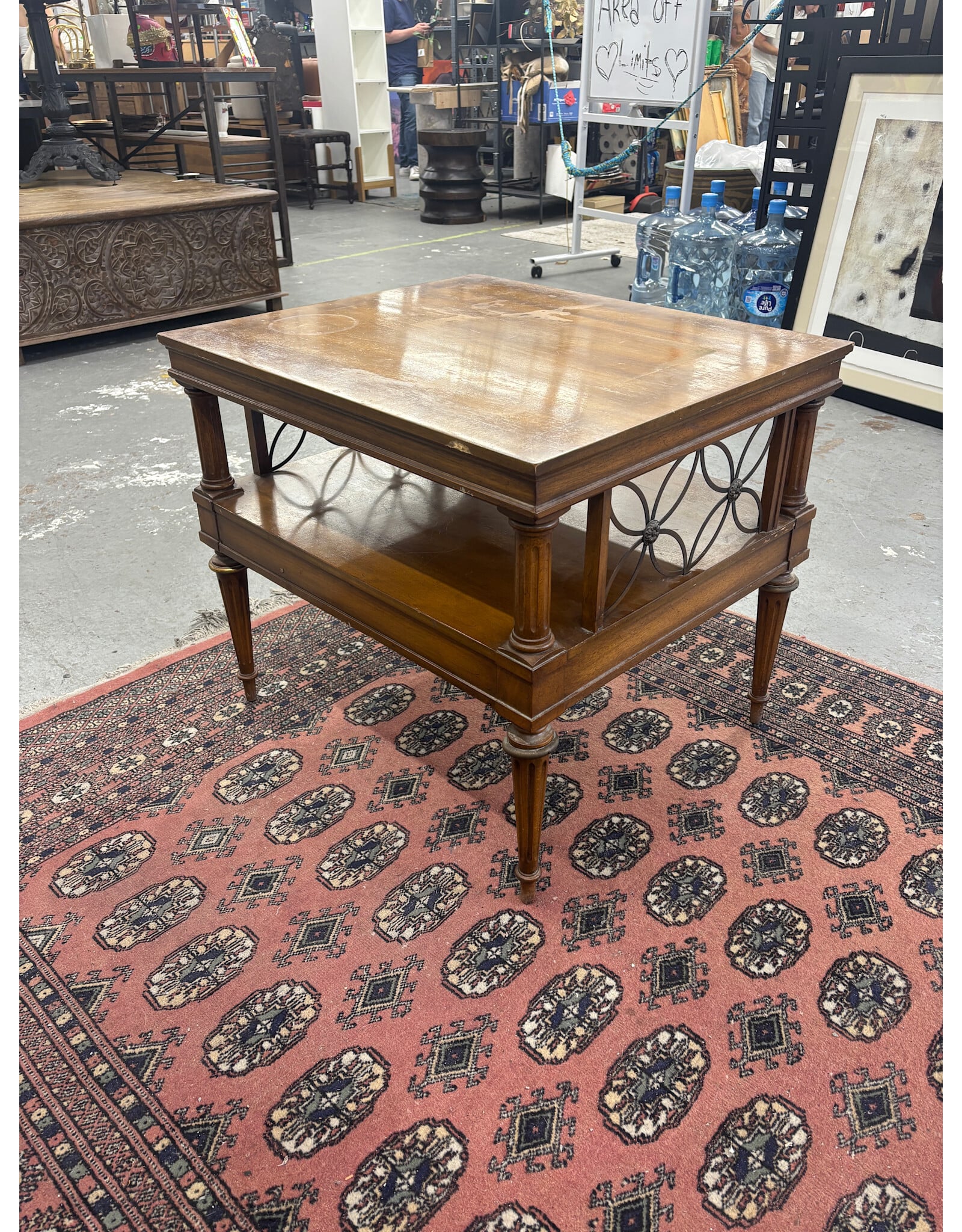 Neo-Classical Walnut Side Table