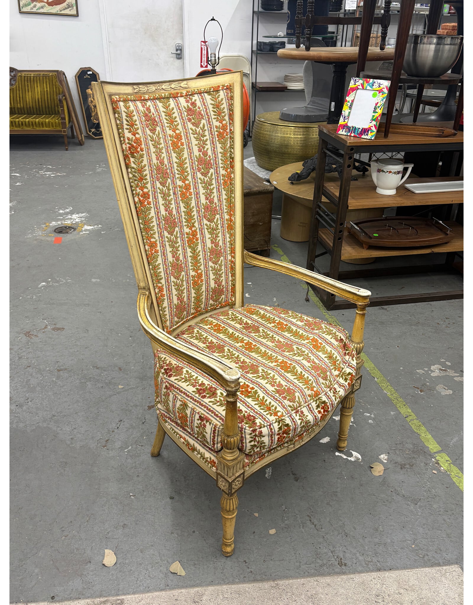 French Style Highback Armchair