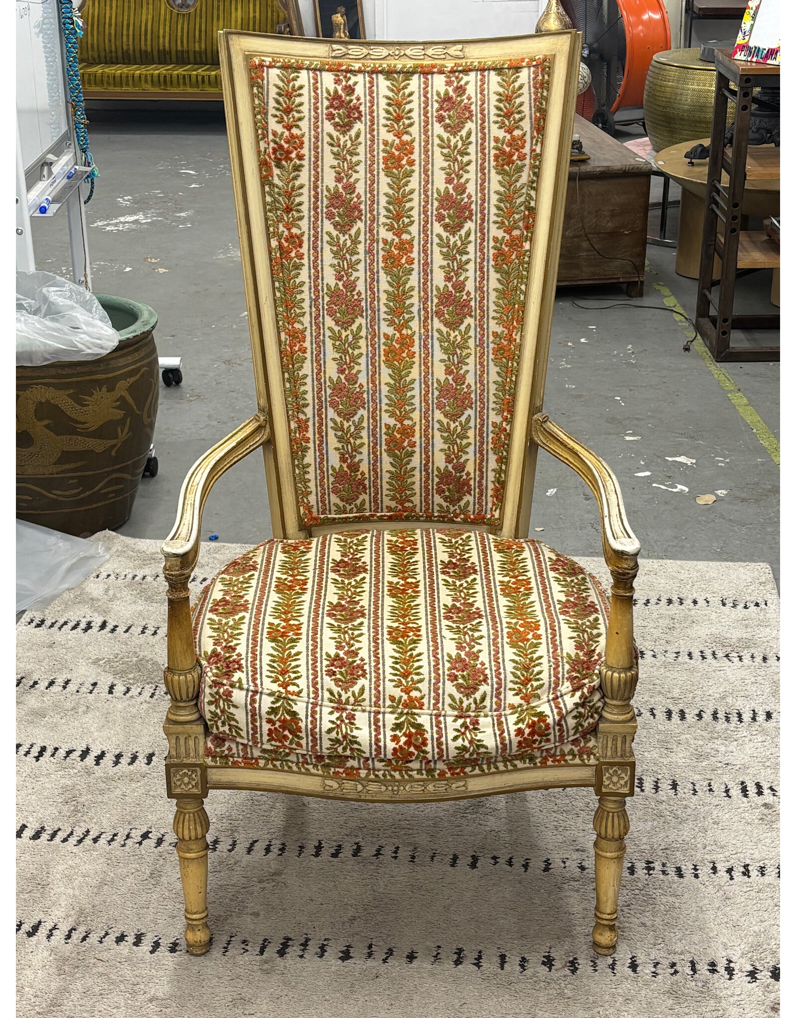 French Style Highback Armchair