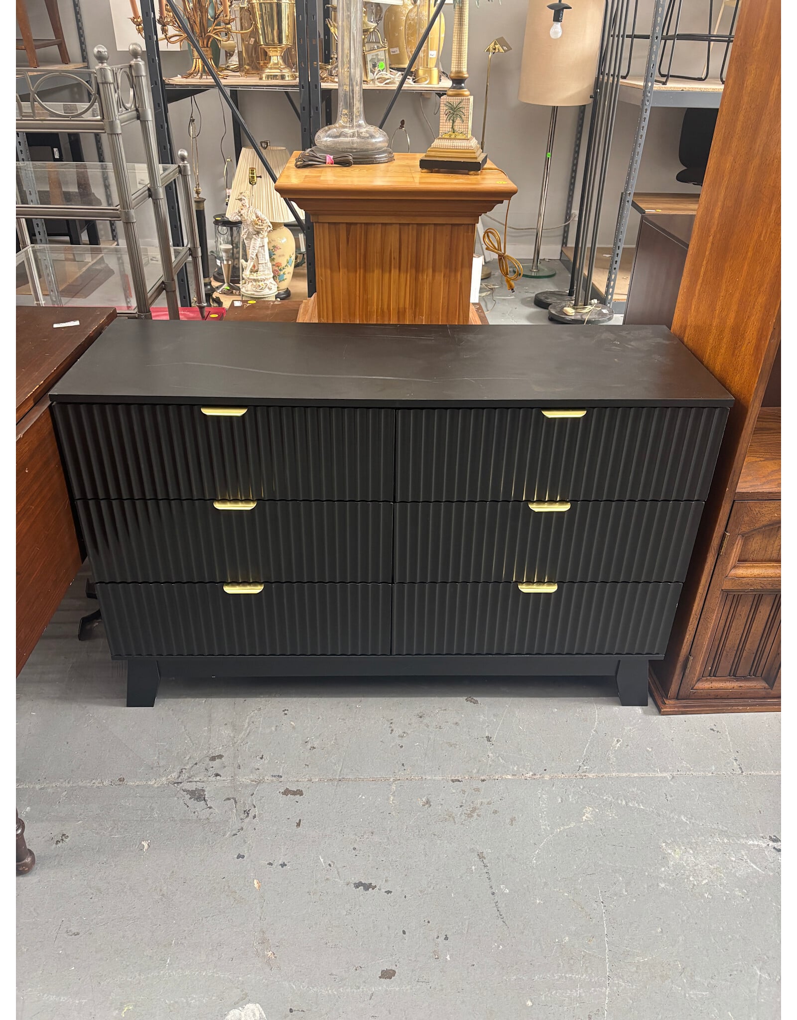 Modern Fluted Chest of Drawers