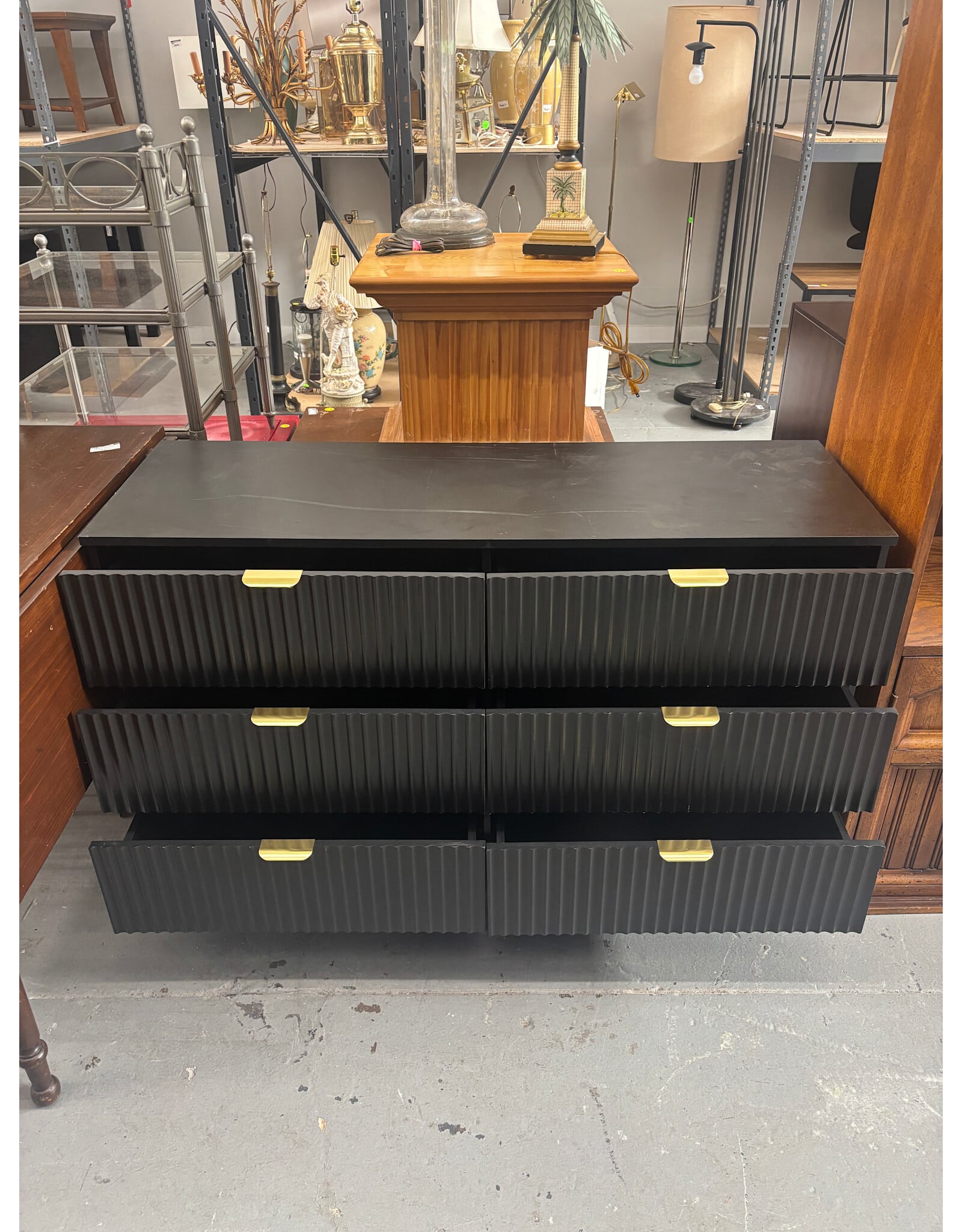 Modern Fluted Chest of Drawers