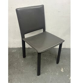 Room & Board Madrid Gray Leather Dining Chair