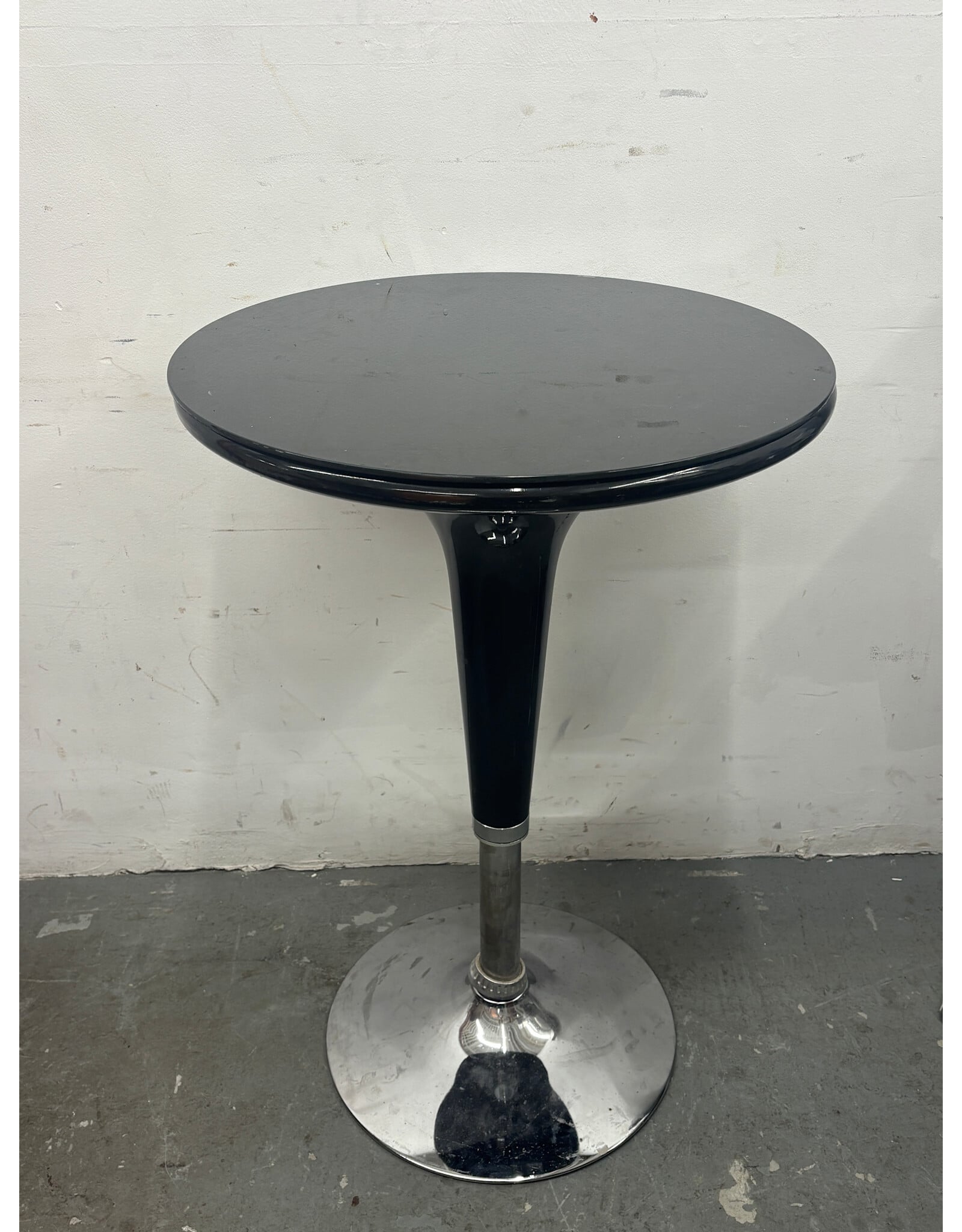 Chrome and Black Cocktail Table
