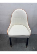 Le Creamsicle Faux Leather Dining Chair