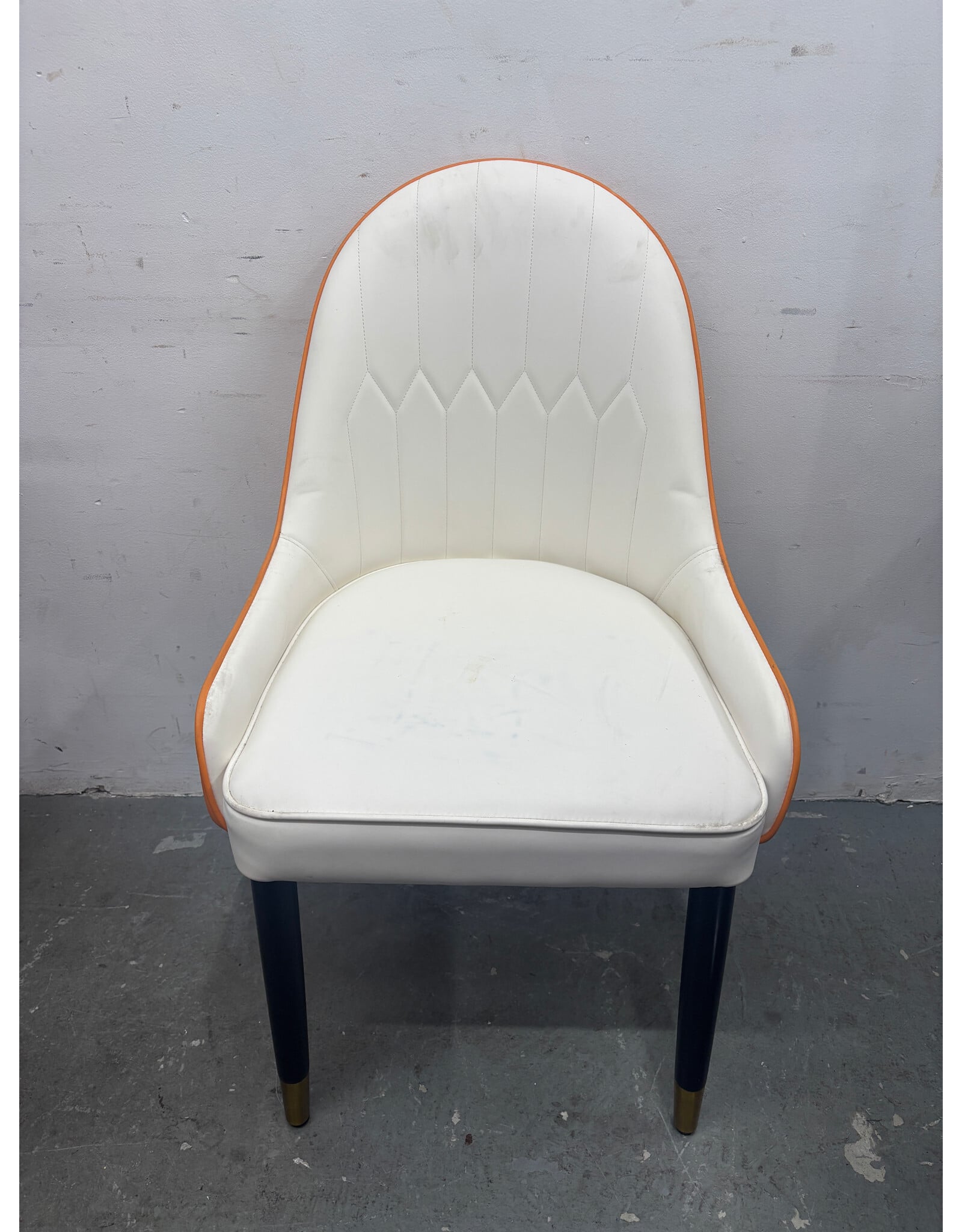 Le Creamsicle Faux Leather Dining Chair